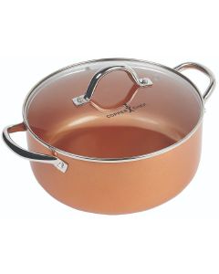 Copper Chef Round Casserole With Lid, 20 cm, 540-900107