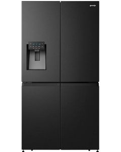 Gorenje 4 Doors French Bottom Freezer Refrigerator with Ice Crusher & Water Dispenser, 541 L, NRM9181SBI