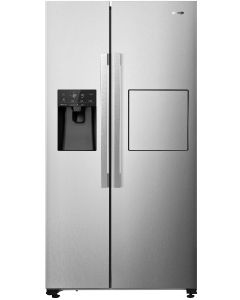 Gorenje Side by Side Refrigerator with Water, Ice Maker & Minibar, 605 L, NRS9181VXBUK