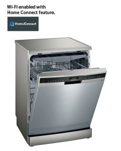 Siemens Home Connect Dishwasher, 7 Programmes, SN25HI27MM