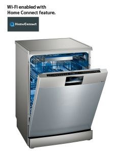 Siemens Home Connect Dishwasher, 8 Programmes, SN27ZI48DM