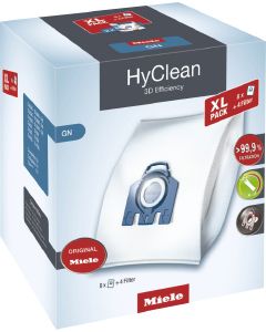 Miele XL HyClean 3D GN dustbags, 4.5 liters (8 bags), 10455000