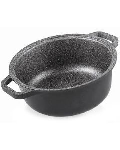 Risoli Sauce Pot Granito Hard Stone Without Lid, 28 cm, 0096GR/28HS0