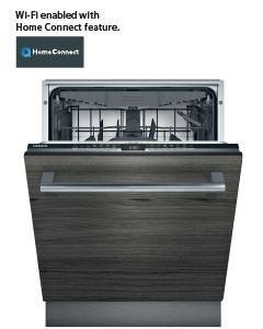 Siemens Home Connect Built In Dishwasher, 6 Programmes, SN63HX26MM