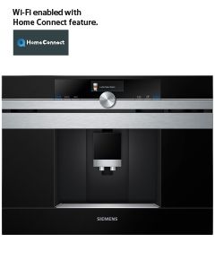 Siemens Home Connect Built In Fully Automatic Coffee Machine, CT636LES6