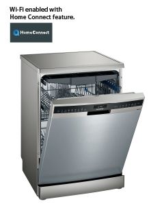 Siemens Home Connect Dishwasher, 8 Programmes, SN25EI38CM