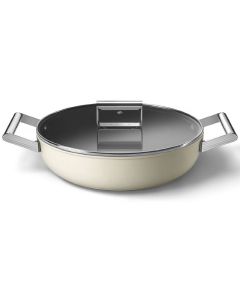 Smeg Deep Pan + Lid, 28 cm, CKFD2811CRM